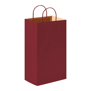 Borsa in carta colorata 100gr personalizzata cm 18x8 SHOPPER PPG016 - Bordeaux