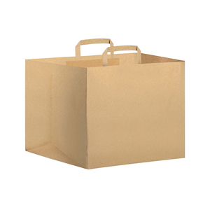 Shopper in carta riciclata 90gr personalizzata cm 32x22x33 TAKE AWAY PPG022 - Avana