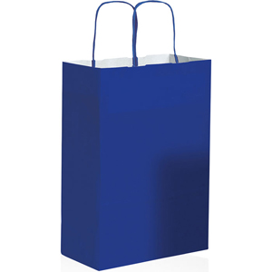 Borsa in carta 90gr colorata personalizzata cm 28x39x12 PPG034 - Blu