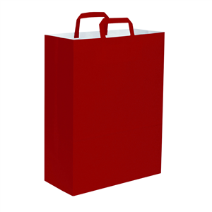 Busta in carta 110 gr colorata personalizzabile cm 45x48x15 PPG061 - Rosso