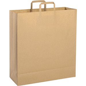 Shopper in carta riciclata 120 gr personalizzata cm 45x48x15 PPG071 - Avana