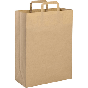 Shopper in carta riciclata 90 gr personalizzata cm 32x43x17 PPG073 - Avana