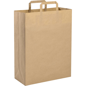 Shopper in carta 90gr riciclata personalizzata cm 26x39x14 PPG075 - Avana