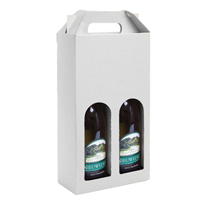 Scatola porta 2 bottiglie WINE BOX PPG080 - Bianco