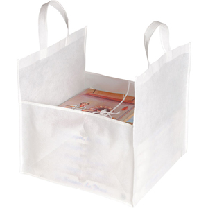 Borsa porta 6 pizze in tessuto non tessuto cm 36x37x36 MARINARA PPG128 - Bianco