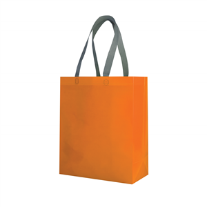 Shopper in tessuto non tessuto laminato cm 35x40x16 LAMJA BIG PPG130 - Arancio