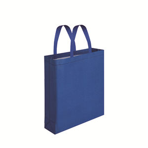 Shopping bag in tnt laminato glitterato cm 35x40x12 GLITTER 2 PPG139 - Blu