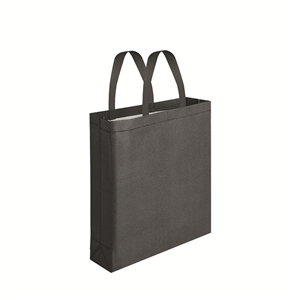 Shopping bag in tnt laminato glitterato cm 35x40x12 GLITTER 2 PPG139 - Nero