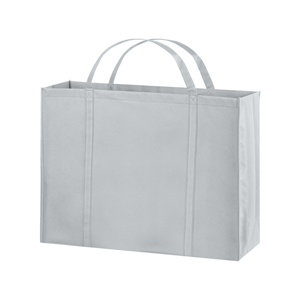 Borsa spesa personalizzata cm 60x45x20 in tessuto non tessuto RICO PPG140 - Bianco