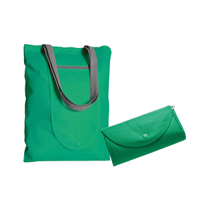 Shopper in tnt richiudibile a borsellino CLEO PPG164 - Verde