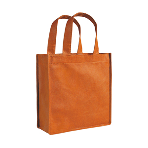 Borsa tnt personalizzata cm 22,5x25x10 STELLINA PPG168 - Arancio