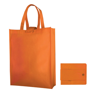 Borsa spesa pieghevole in borsellino FEDRA PPG173 - Arancio