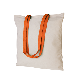 Shopping bag personalizzatain cotone 220gr cm 38x42 QUEENIE PPG187 - Arancio