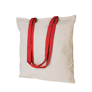 Shopping bag personalizzatain cotone 220gr cm 38x42 QUEENIE PPG187 - Rosso