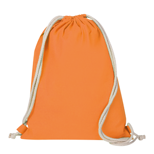 Zainetto personalizzato in cotone HELLAS COLOR PPG189 - Arancio
