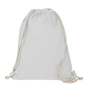 Zainetto personalizzato in cotone HELLAS COLOR PPG189 - Bianco
