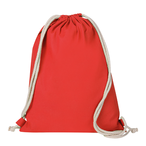 Zainetto personalizzato in cotone HELLAS COLOR PPG189 - Rosso