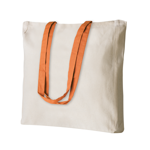 Shopper bag pubblicitaria in cotone 220gr cm 38x42x8 SHELLEY PPG194 - Arancio