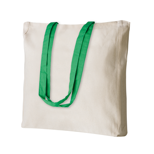 Shopper bag pubblicitaria in cotone 220gr cm 38x42x8 SHELLEY PPG194 - Verde