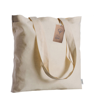 Shopper personalizzata in cotone organico 220gr cm 38x42 DENNIS PPG196 - Ecru