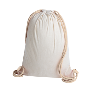 String bag personalizzata in cotone HELLAS PPG197 - Ecru