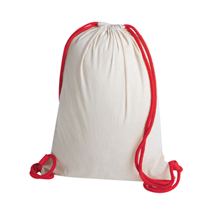 String bag personalizzata in cotone HELLAS PPG197 - Rosso