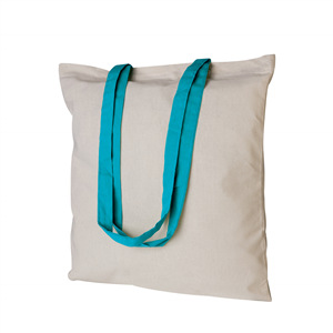 Shopper bag personalizzata in cotone 140gr cm 38x42 HURGADA PPG207 - Azzurro