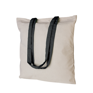 Shopper bag personalizzata in cotone 140gr cm 38x42 HURGADA PPG207 - Nero