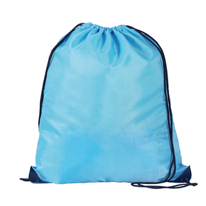 Zainetto a sacca personalizzato in poliestere PLAY PPG280 - Azzurro