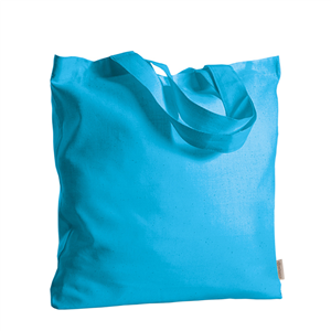 Shopper bag personalizzata in cotone 130gr cm 38x42 GRACE PPG406 - Azzurro