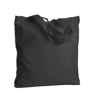 Shopper bag personalizzata in cotone 130gr cm 38x42 GRACE PPG406 - Nero