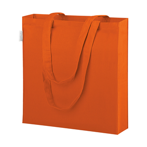 Shopper bag personalizzata in cotone canvas 280gr cm 38x42x8 NEREA PPG423 - Arancio