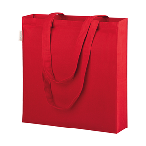 Shopper bag personalizzata in cotone canvas 280gr cm 38x42x8 NEREA PPG423 - Rosso