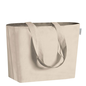 Shopper personalizzabile in cotone biologico 120gr cm 32x24x10 MINA PPG433 - Ecru