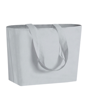 Borsa spesa personalizzata cm 50x38x15 in cotone biologico 120gr RAPHY PPG436 - Bianco