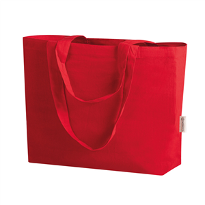 Shopper riutilizzabile personalizzata cm 50x38x15 in cotone 135gr CALIPSO PPG441 - Rosso