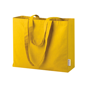 Shopper personalizzata in cotone canvas 200 gr cm 40x35x12 CLOE PPG451 - Giallo