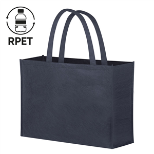 Shopper spesa personalizzata cm 45x40x18 in rpet MOKI PPG466 - Blu