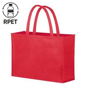 Shopper spesa personalizzata cm 45x40x18 in rpet MOKI PPG466 - Rosso