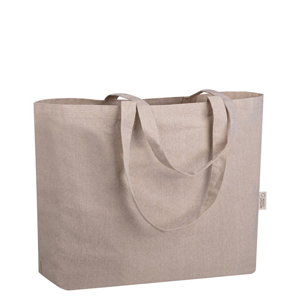 Borsa spesa personalizzata cm 50x37x15 in cotone organico 280gr NANCY PPG487 - Ecru