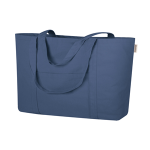Shopper bag personalizzata grande in cotone canvas cm 59x40x28 ANDREW PPG499 - Blu