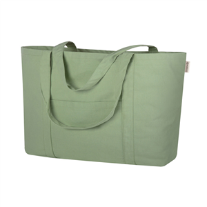 Shopper bag personalizzata grande in cotone canvas cm 59x40x28 ANDREW PPG499 - Verde