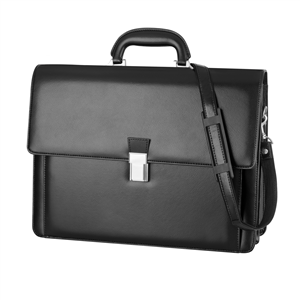 Elegante borsa da lavoro uomo in similpelle PRESTIGE PPH106 - Nero