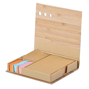 Set blocchi in carta riciclata NOTES SET BAMBOO PPH633 - Senza colore