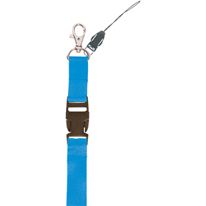Laccio da collo lanyard SAFETY PPJ506 - Azzurro