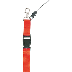 Laccio da collo lanyard SAFETY PPJ506 - Rosso