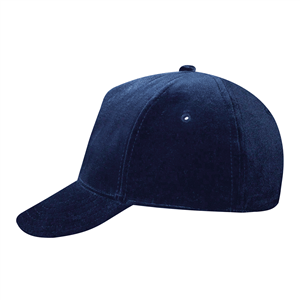 Cappellino personalizzato in cotone 5 pannelli NEW JERSEY PPM090 - Blu