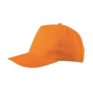 Cappellino personalizzato in poliestere 5 pannelli POLY PPM098 - Arancio fluo