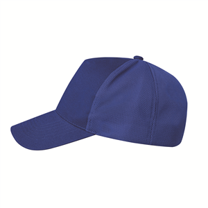 Cappellino personalizzato in cotone-poliestere 5 pannelli MESH PPM100 - Royal