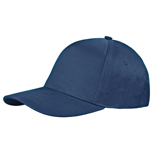 Cappellino personalizzabile da bambino in cotone 5 pannelli BABY PPM101 - Blu